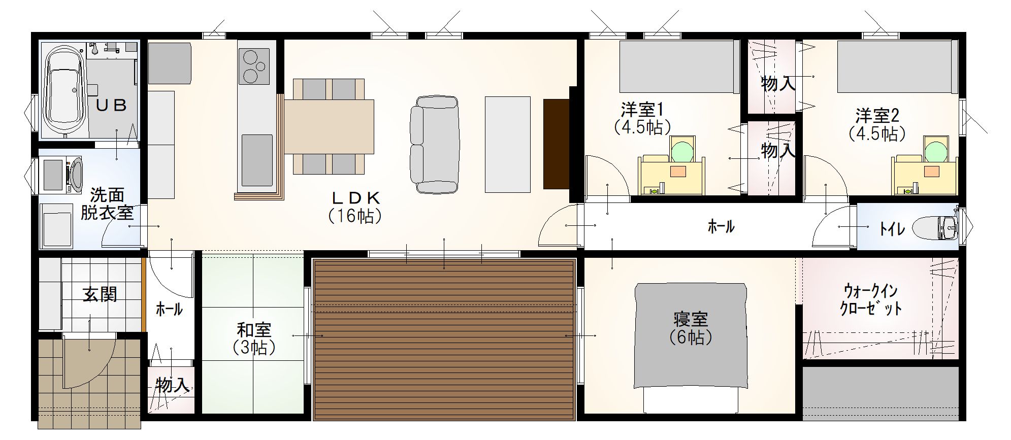 モデルハウス間取り