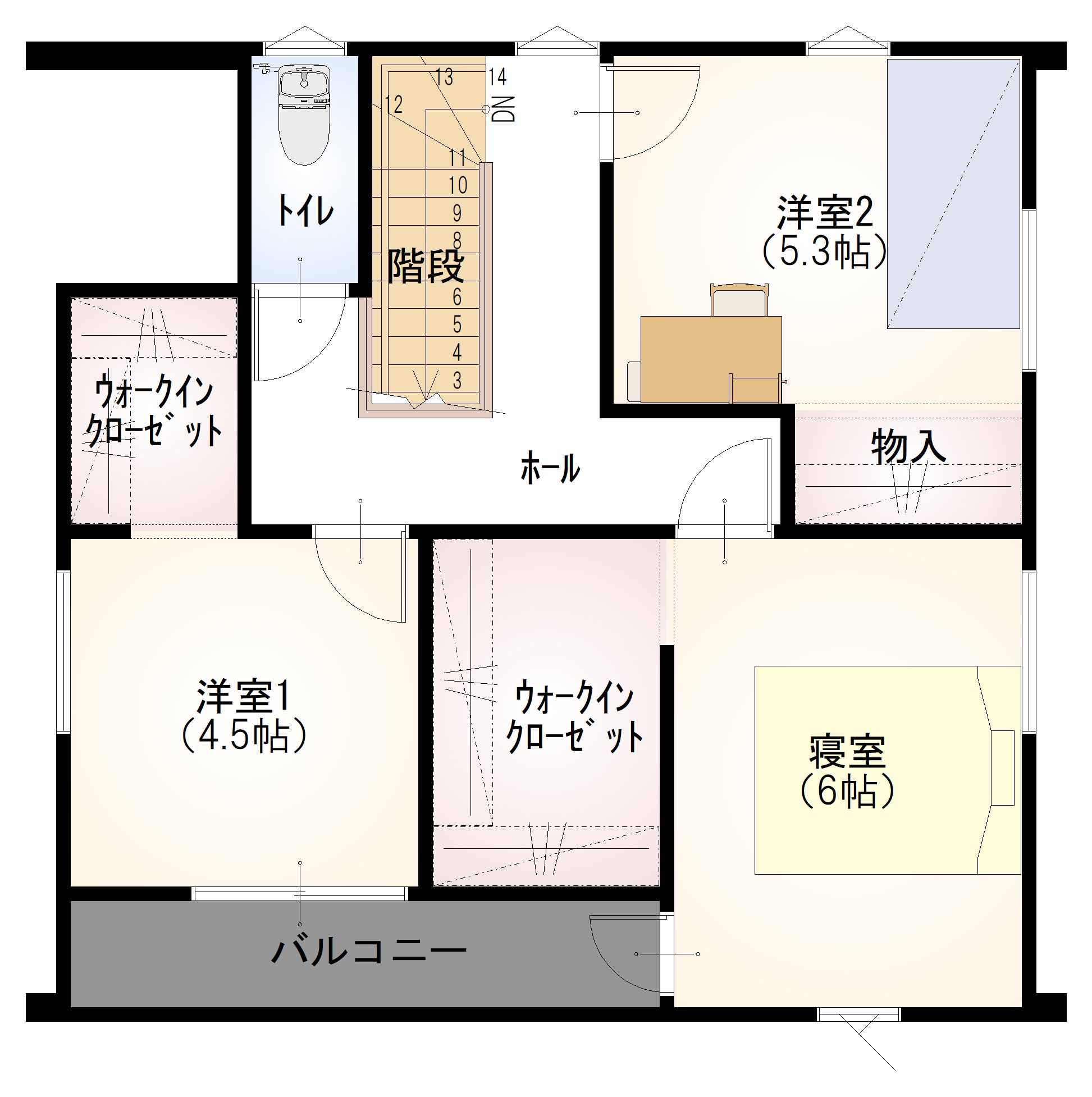 モデルハウス間取り