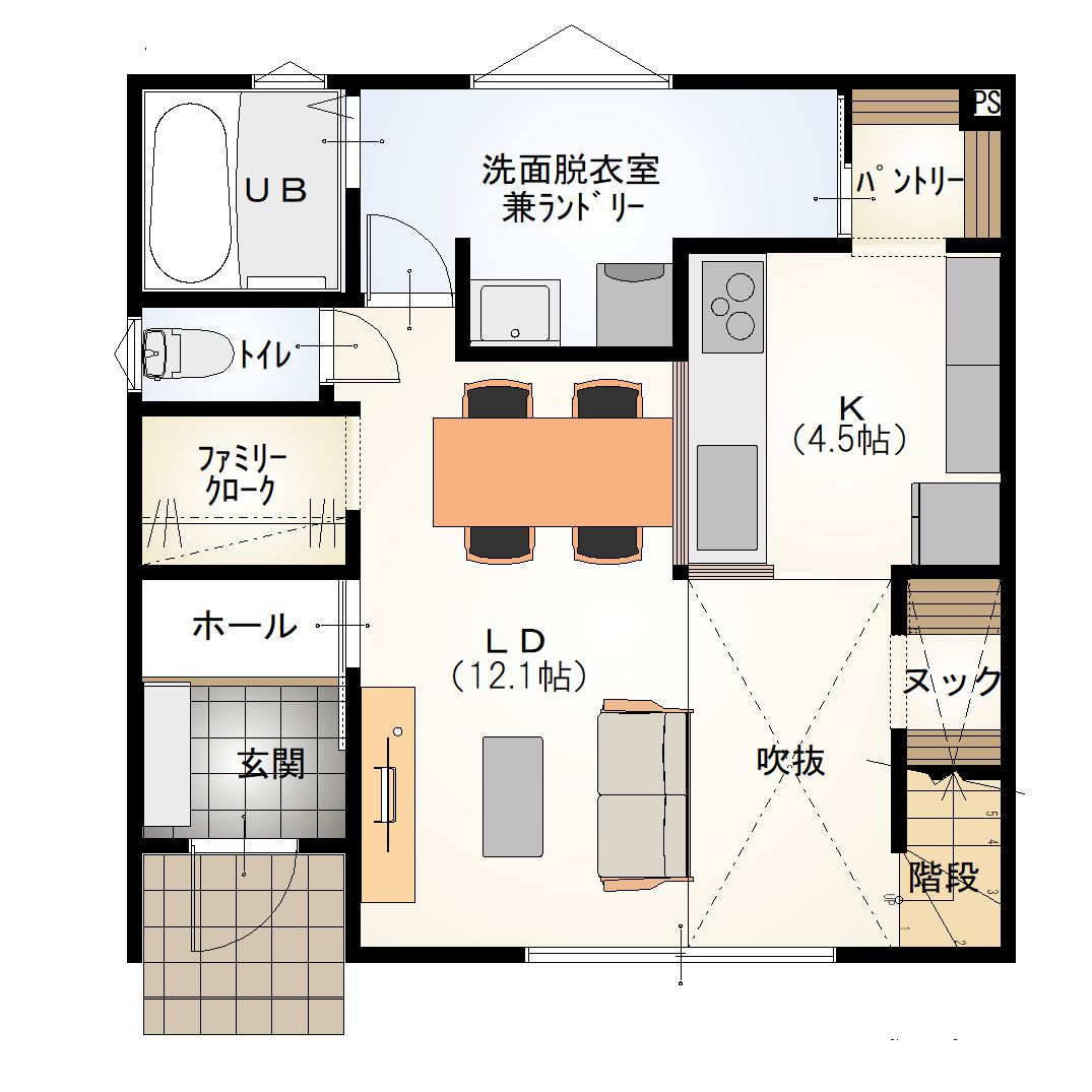 モデルハウス間取り