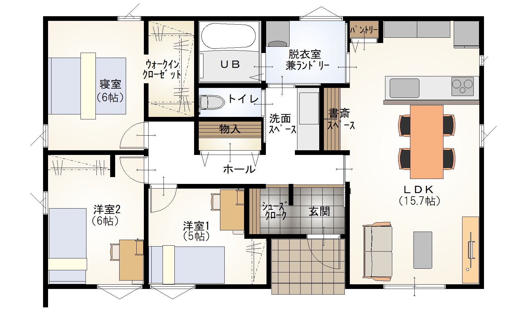 モデルハウス間取り